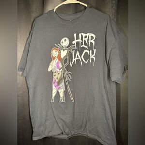 Disney The Nightmare Before Christmas men’s xxl black her jack t shirt